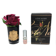 COTE NOIRE SCENTED FLOWERS - BLACK - CARMINE RED